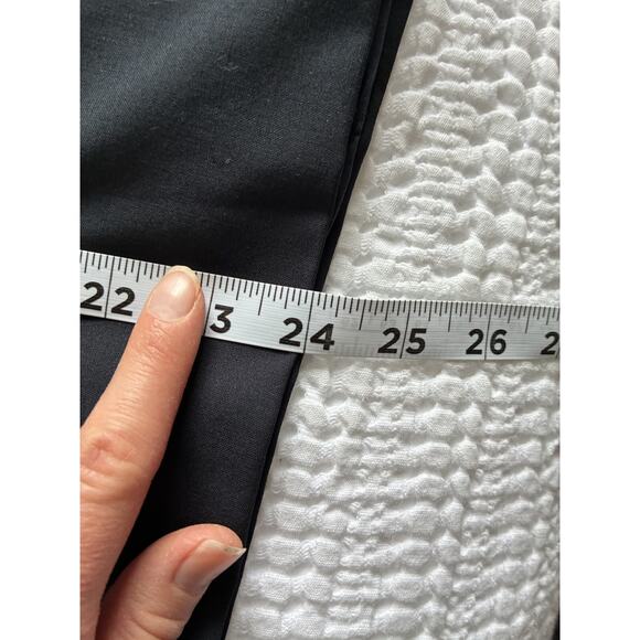 Hugo Boss Vilina Skirt Women 10 Dark Navy Wool Career Closet Staple Office Siren - Picture 12 of 13